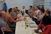 Bild vom Team bei der Arbeit